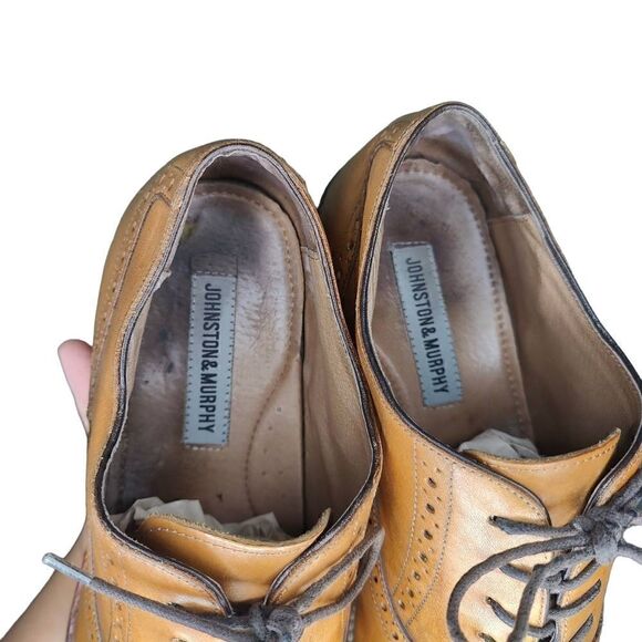 Johnston & Murphy Men’s Conard Cap Toe Leather Shoes main image 12